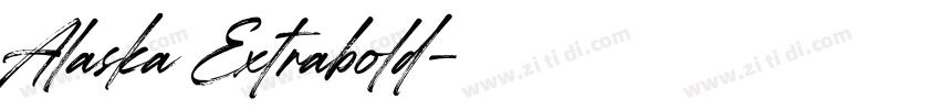 Alaska Extrabold字体转换